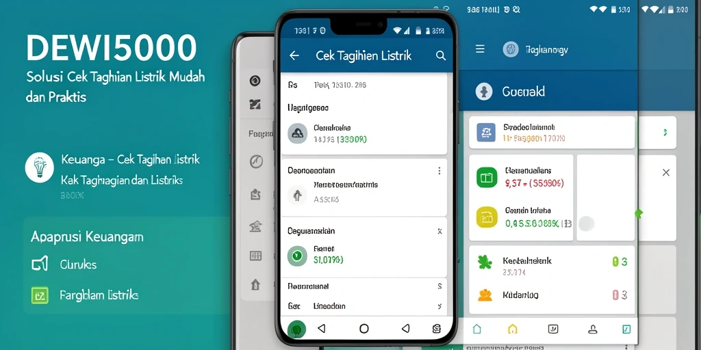 Tampilan antarmuka DEWI5000 yang sederhana dan informatif.