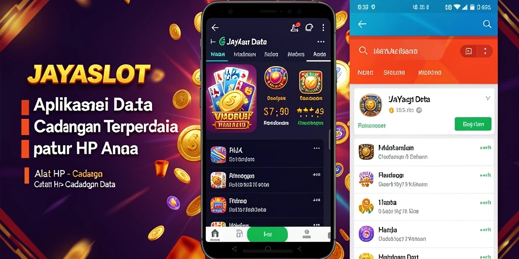 Tampilan antarmuka aplikas JAYASLOT untuk cadangan data yang mudah digunakan.