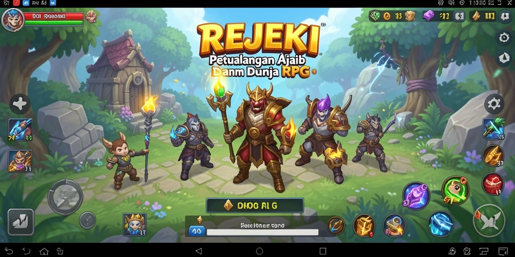Antarmuka permainan REJEKI yang menarik dan penuh aksi.