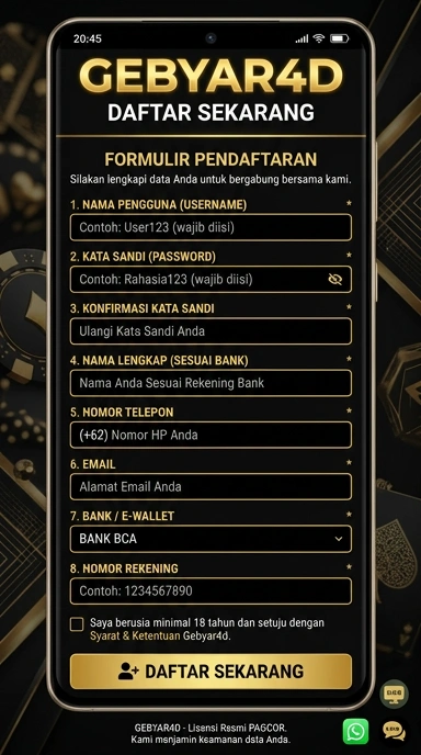 Buat Akun Baru di gebyar4d, Mudah dan Cepat