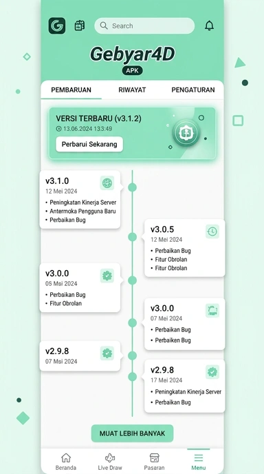 Riwayat Versi Aplikasi gebyar4d Terbaru dan Kelebihannya
